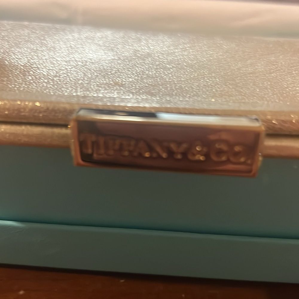 Tiffany & Co. Morgan Gold Leather Clutch - New - Picture 3 of 12